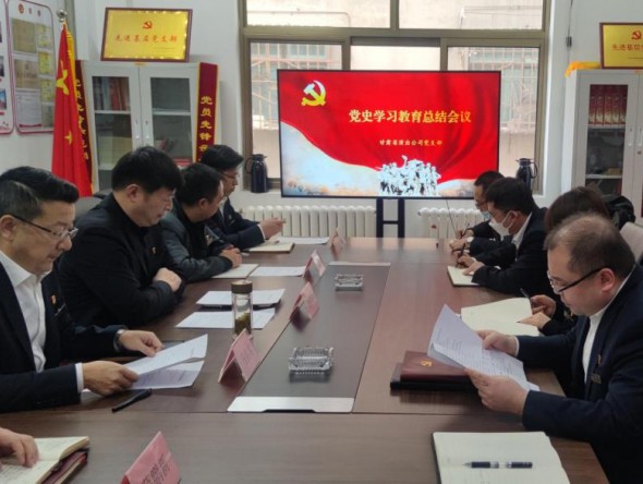 甘肅省演出公司黨支部召開黨史學習教育總結(jié)會議
